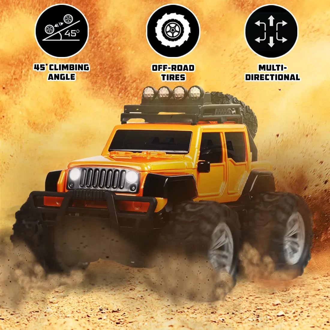Rechargeable Remote Control Off Roader Car (Adventure Jeep)