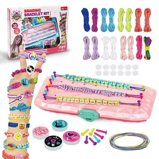 DIY Bracelet Making Set for Girls with Ropes & Accessories