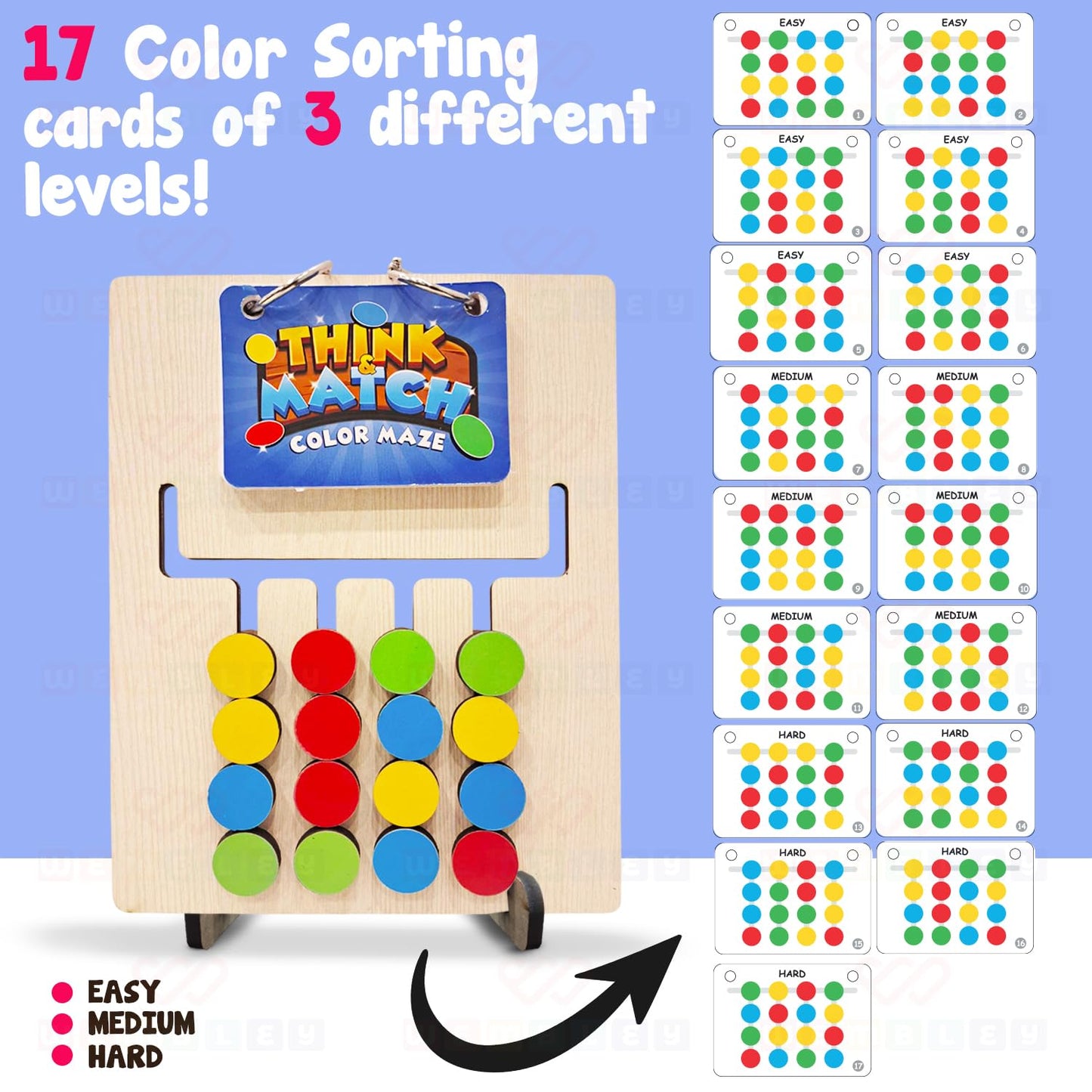 Montessori 2-in-1 Color & Shape Matching Puzzle for Kids