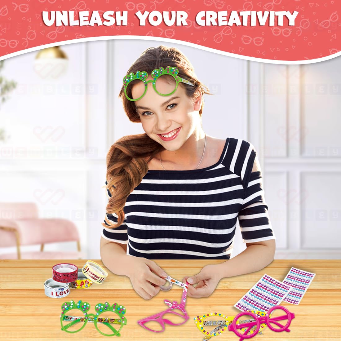 DIY Sunglass Decorating Activity Kit for Kids