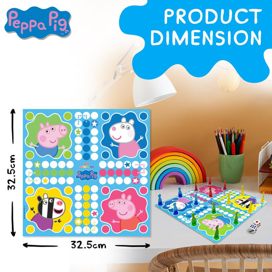 Peppa Pig Magnetic 2 in 1 Ludo & Snake & Ladder Board Game