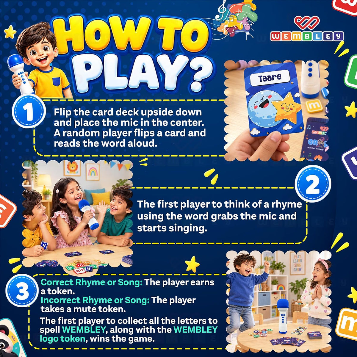 Grab N Sing Musical Rhymes Microphone for Kids