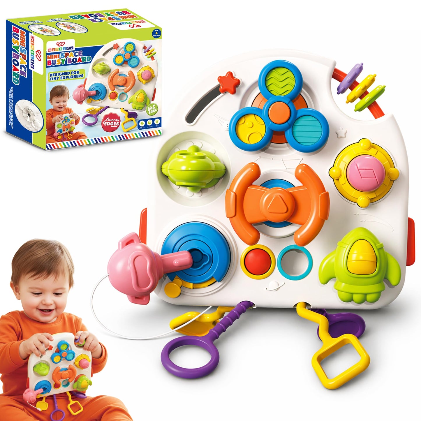 Mini Space Busy Board for Babies