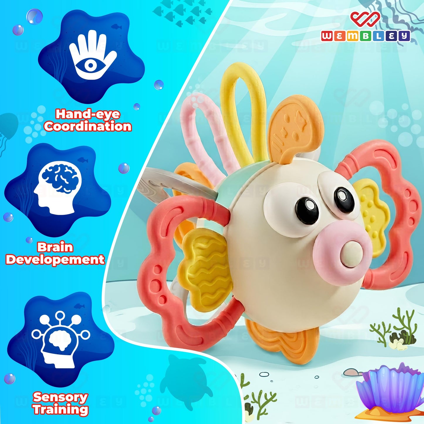Lionfish Mini Teething Buddy for Babies