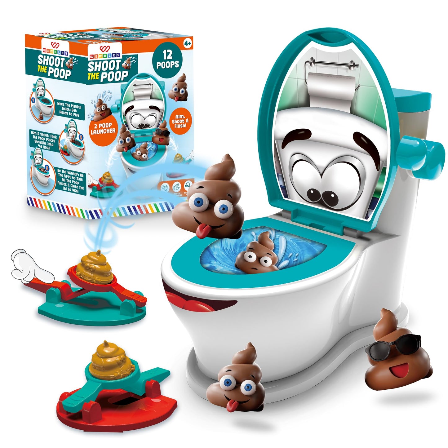 Shoot The Poop, Fun Indoor Game Set