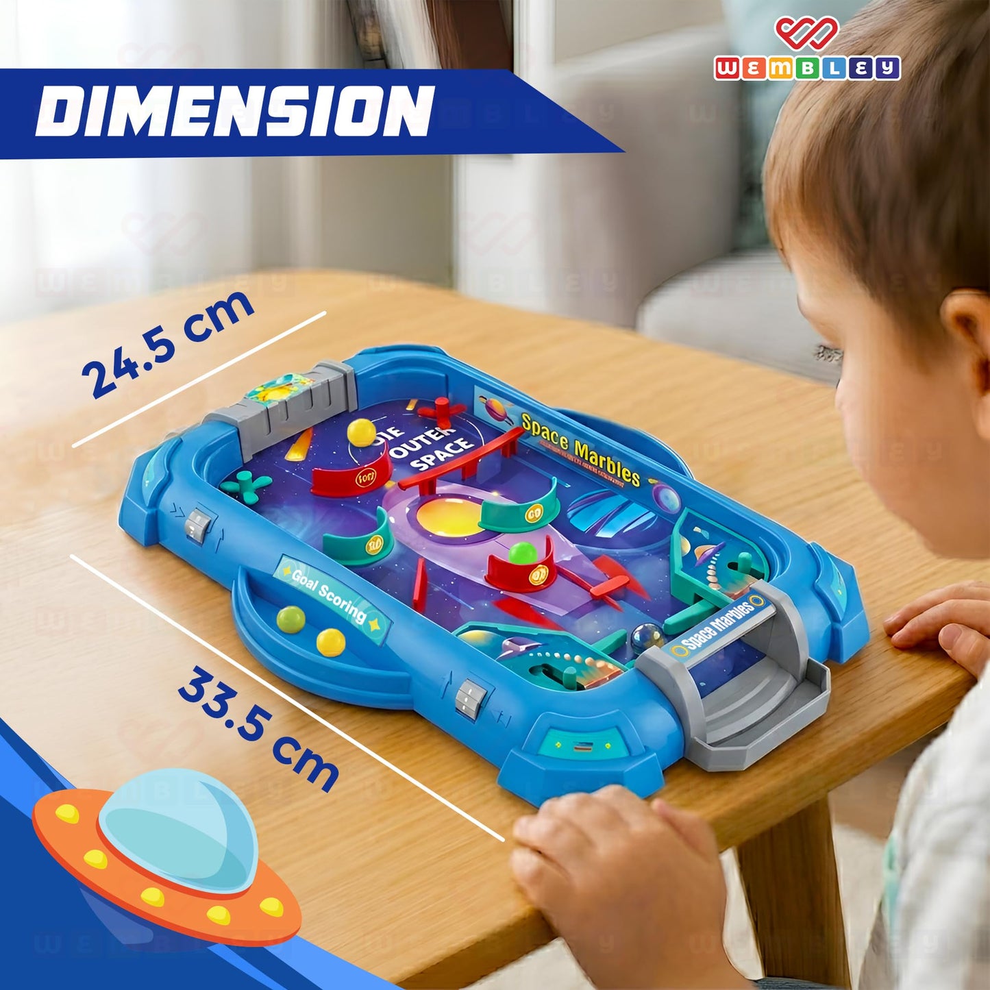 2-in-1 Pinball Machine Game for Kids