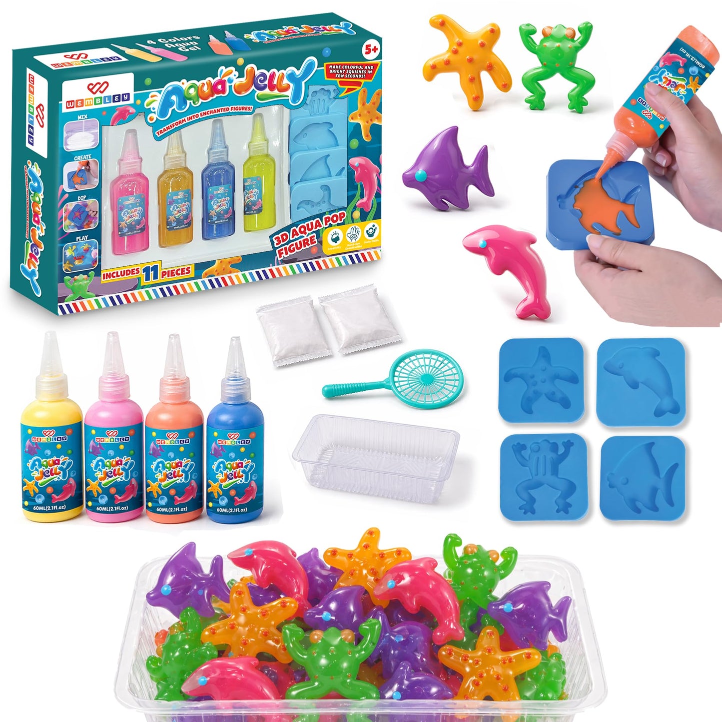 Aqua Jelly DIY Kit for Kids- Pack of 4 (60 ml)