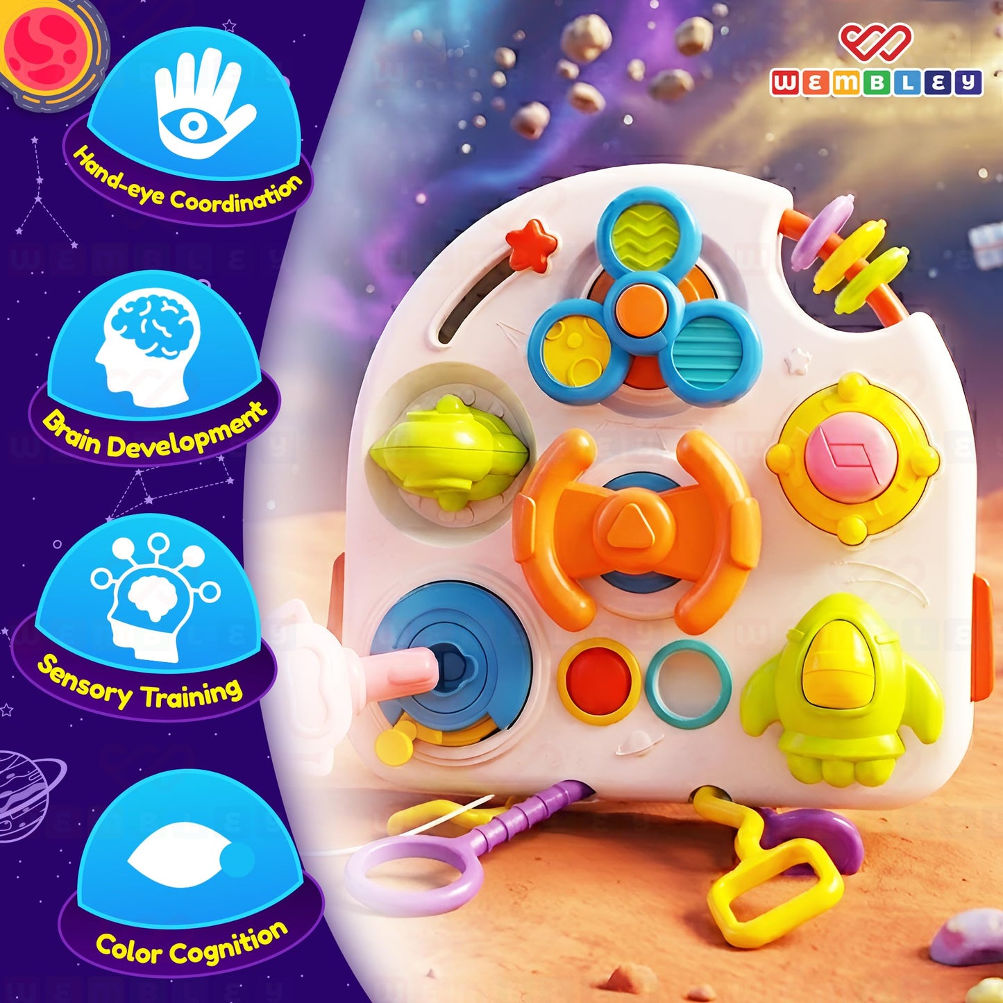 Mini Space Busy Board for Babies