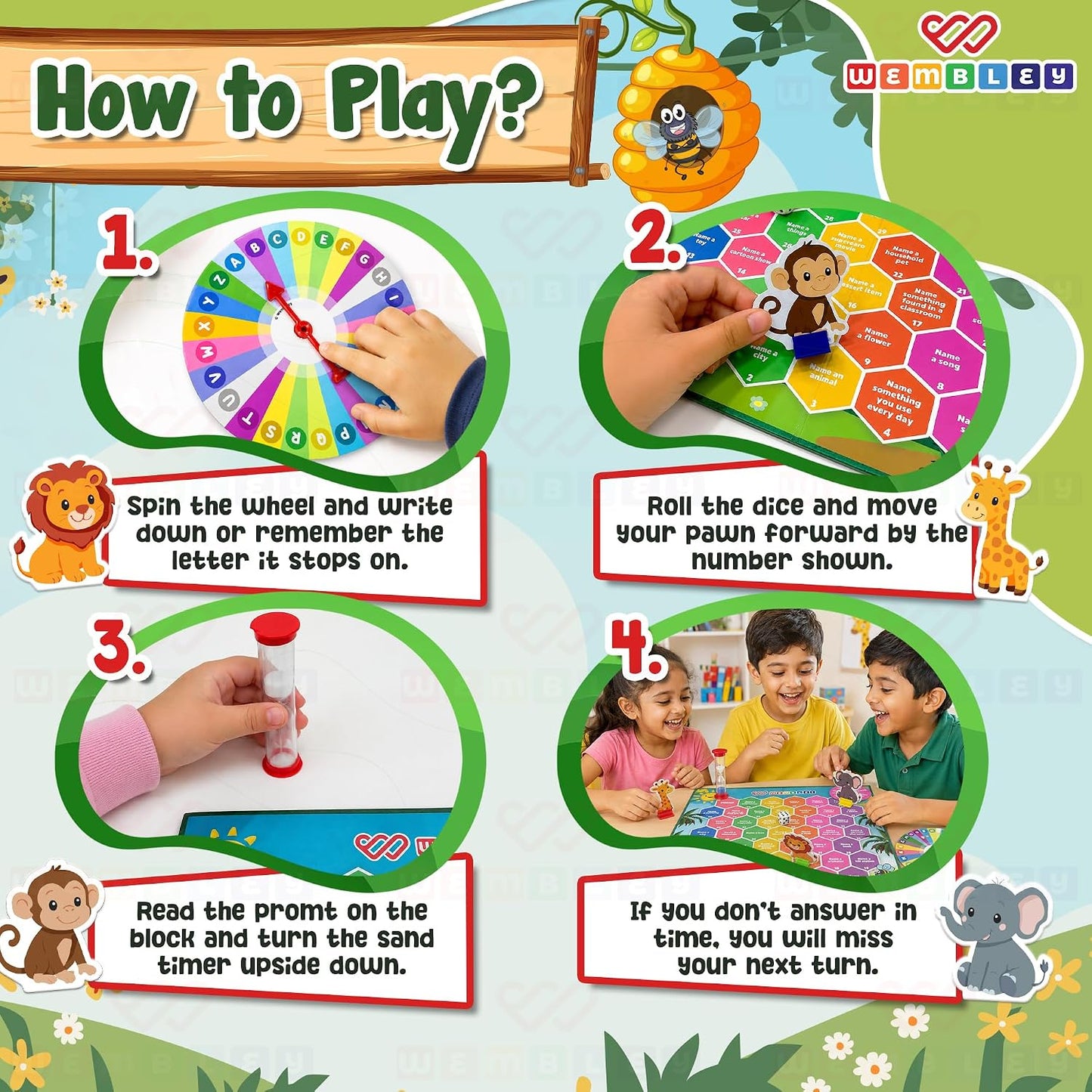 Word Pop Jr. Interactive Board Game for Kids