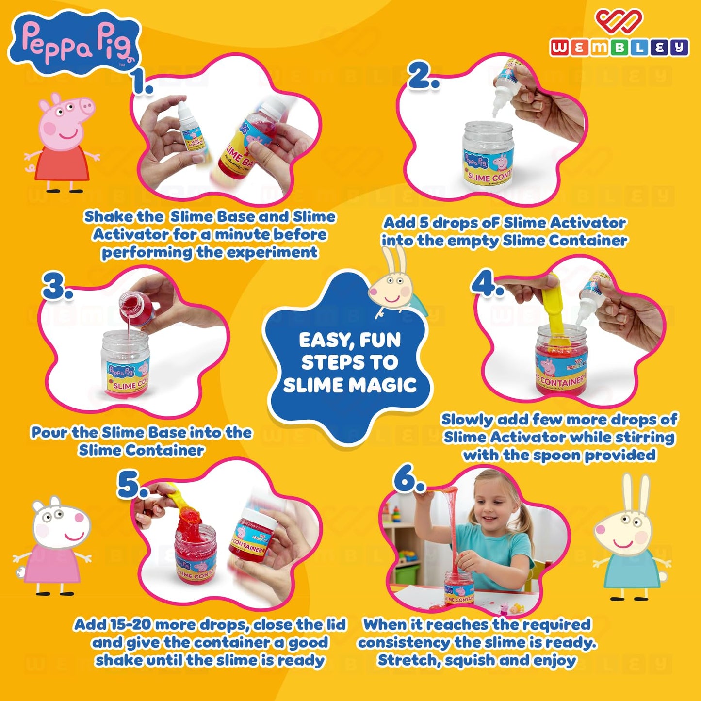 Peppa Pig-Themed Non-Toxic DIY Slime Making Kit