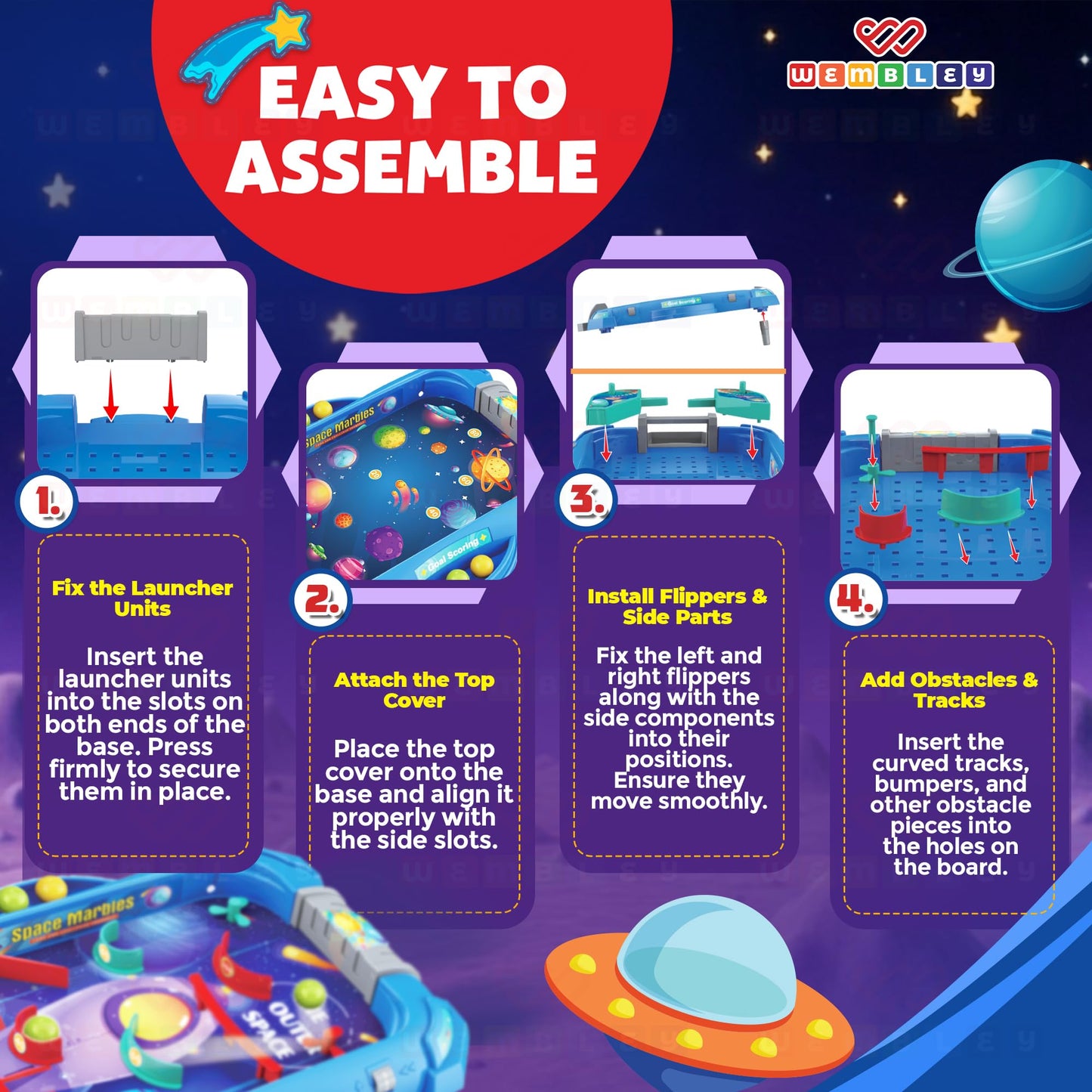 2-in-1 Pinball Machine Game for Kids