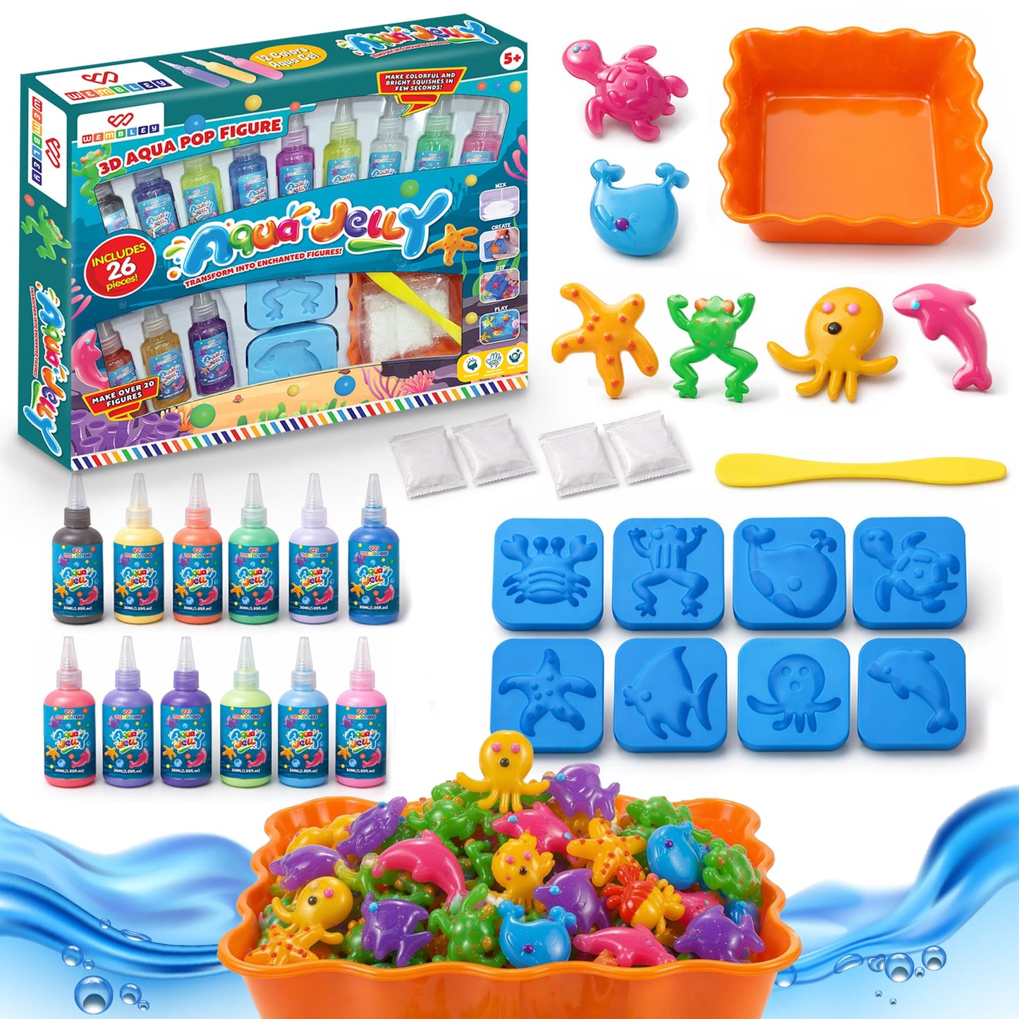 Aqua Jelly Kit for Kids – Pack of 12 (30 ml)