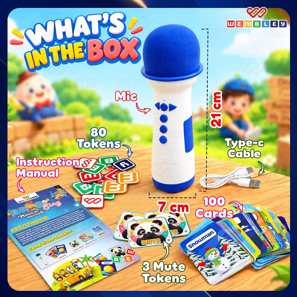 Grab N Sing Musical Rhymes Microphone for Kids