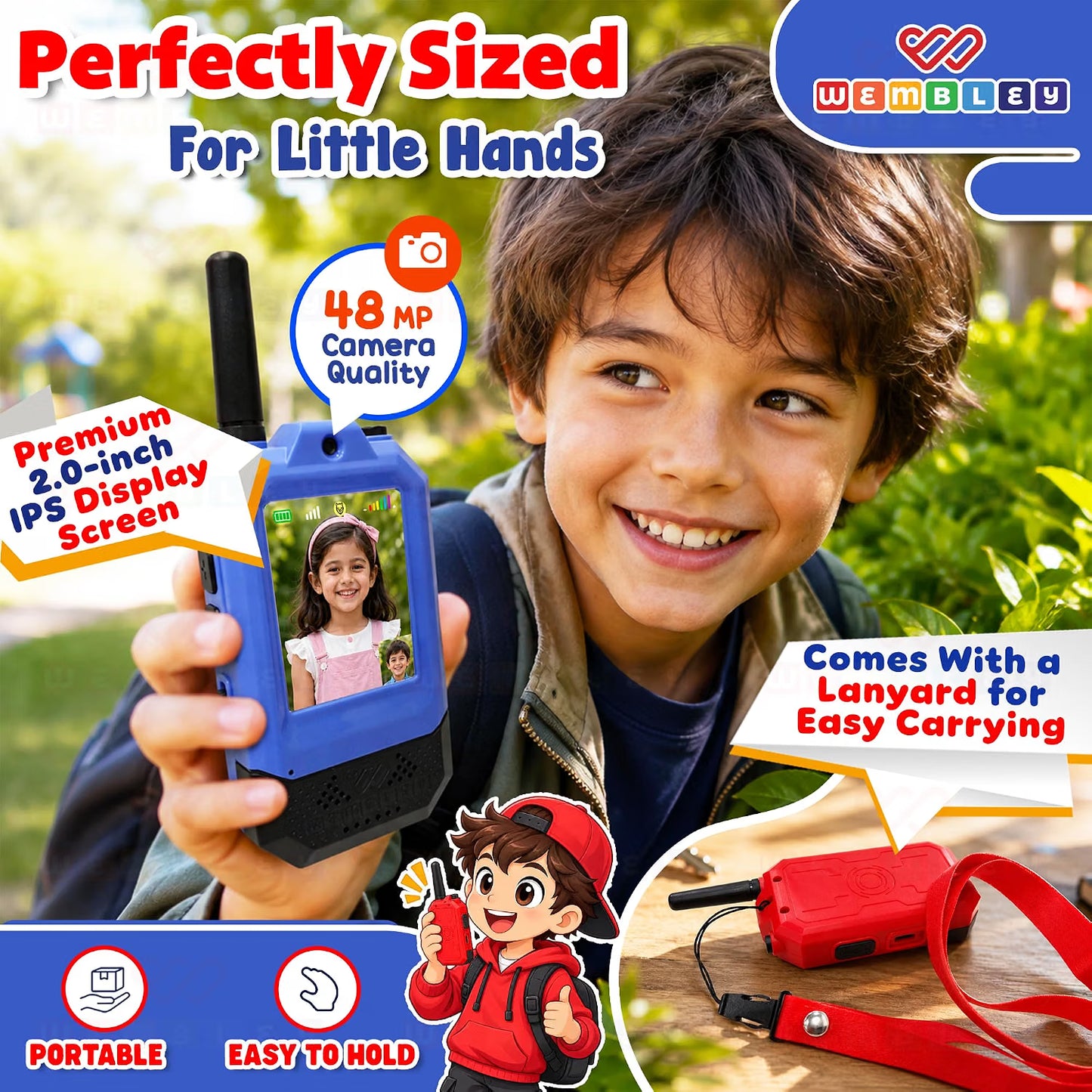 Kids Video Walkie Talkie Set