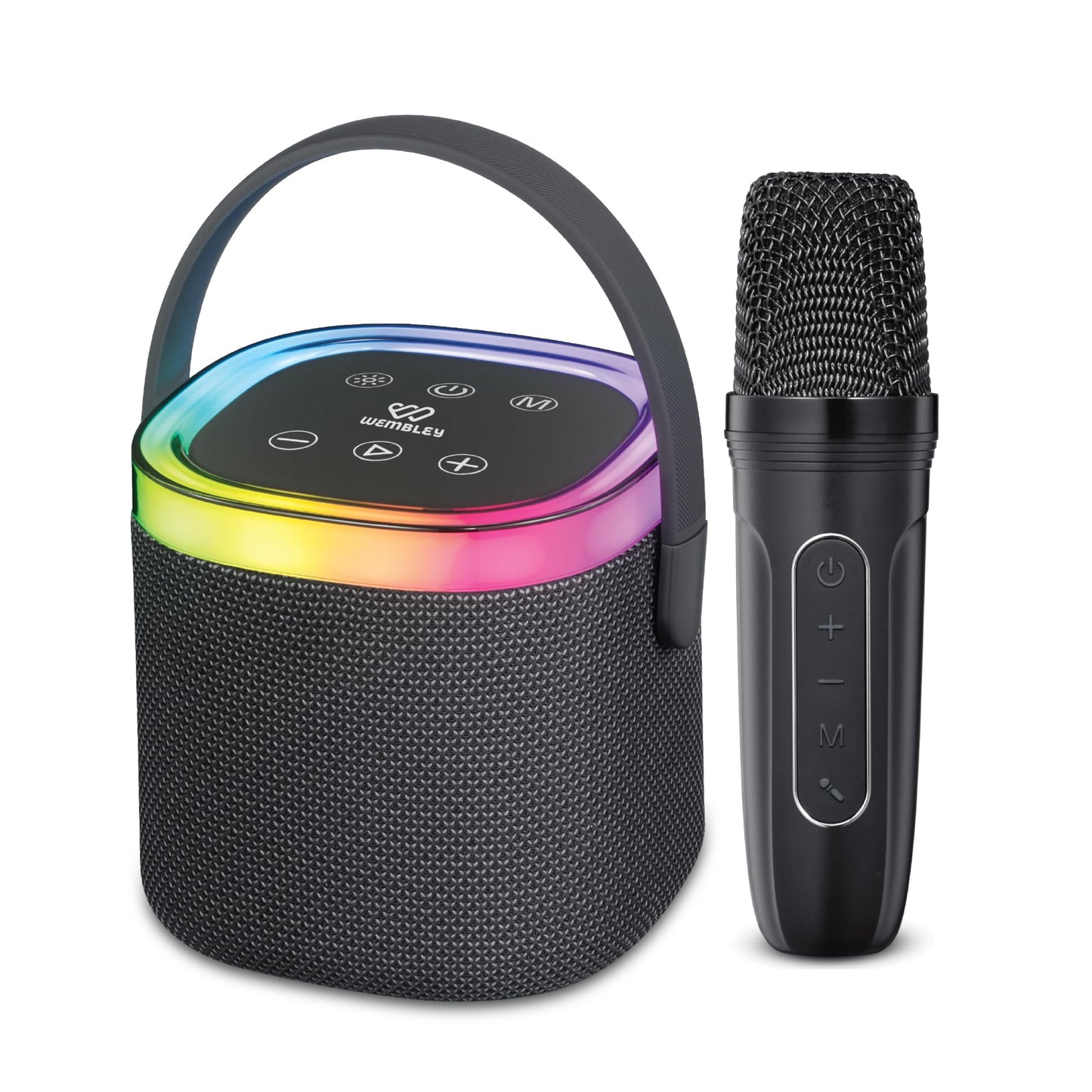 Wireless Karaoke Bluetooth Speaker with Microphones (Black)