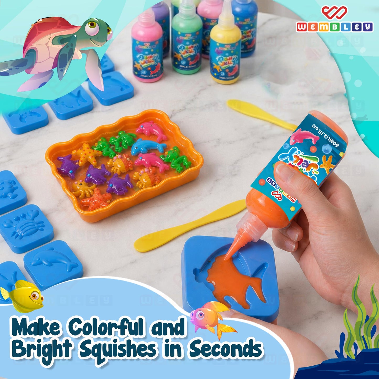 Aqua Jelly Kit for Kids – Pack of 12 (30 ml)