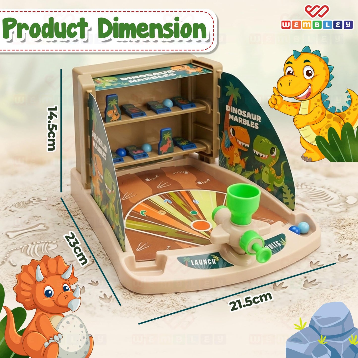 Dinosaur Shooting Arcade Board Game for Kids