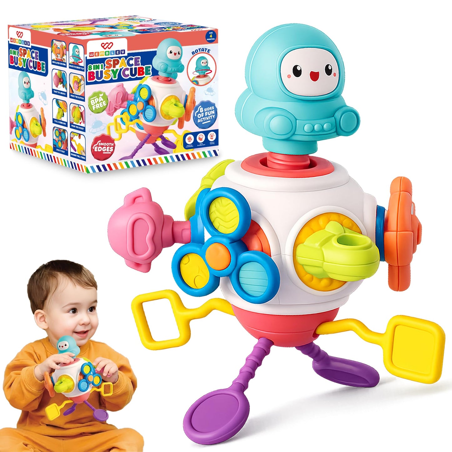 Wembley 8-in-1 Space Busy Cube for Babies