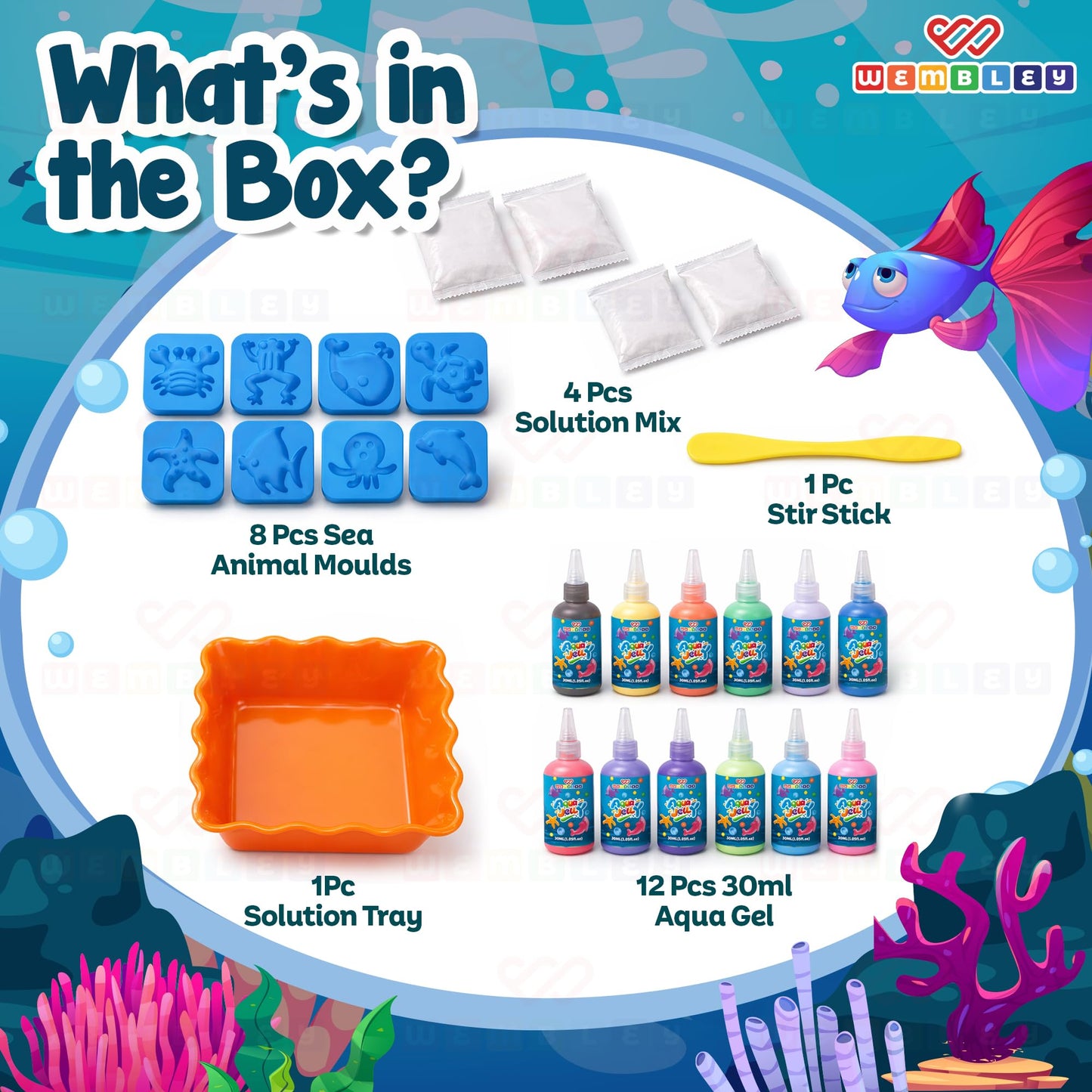 Aqua Jelly Kit for Kids – Pack of 12 (30 ml)