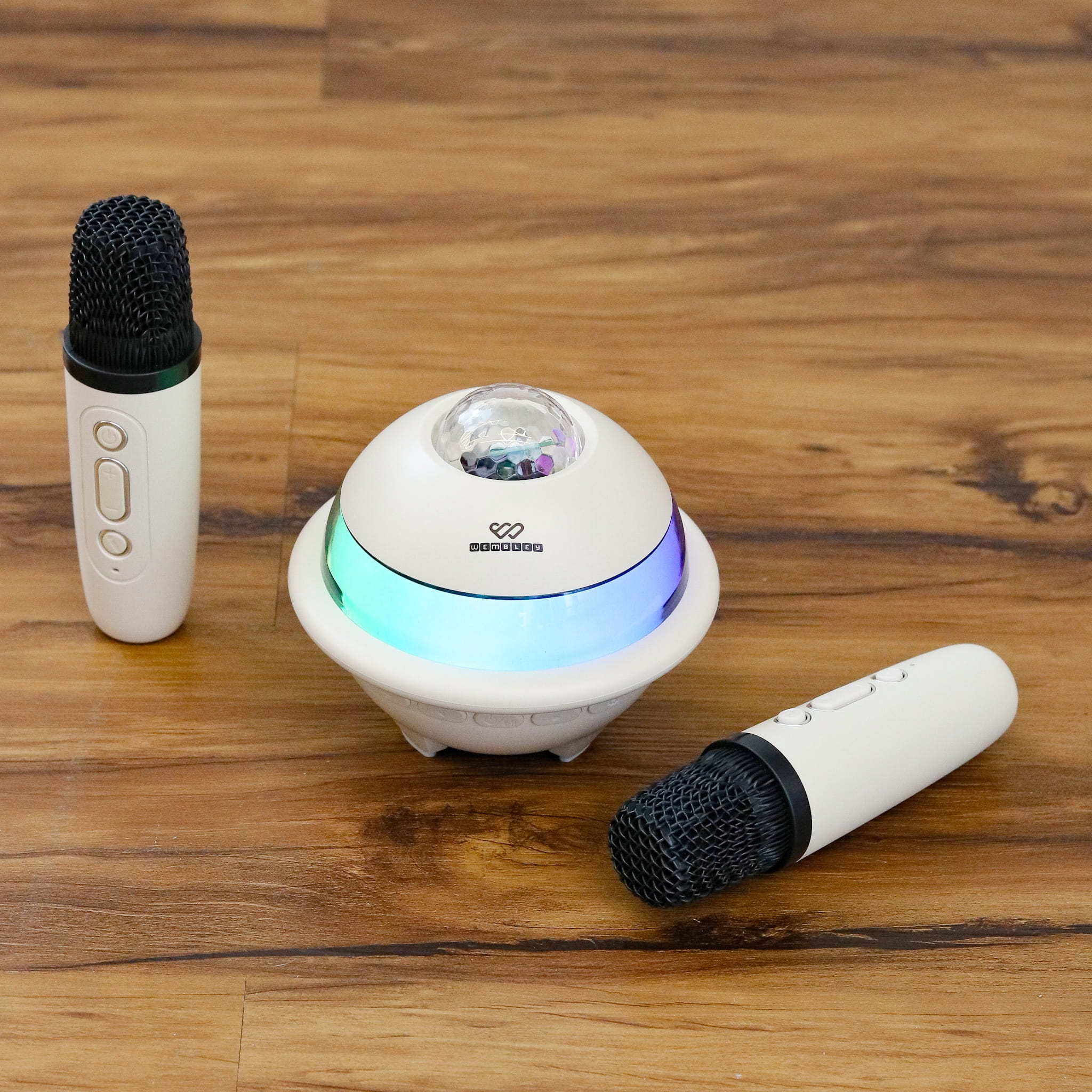 Wireless Karaoke Speaker and Mic Set with Projector Light