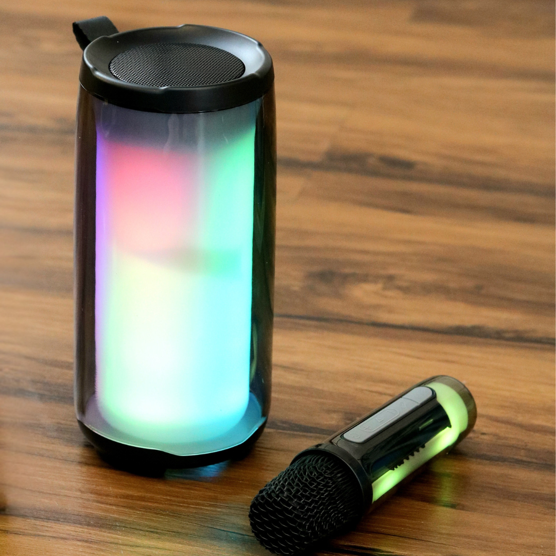 Stylish Wireless Karaoke Speaker with RGB Lights