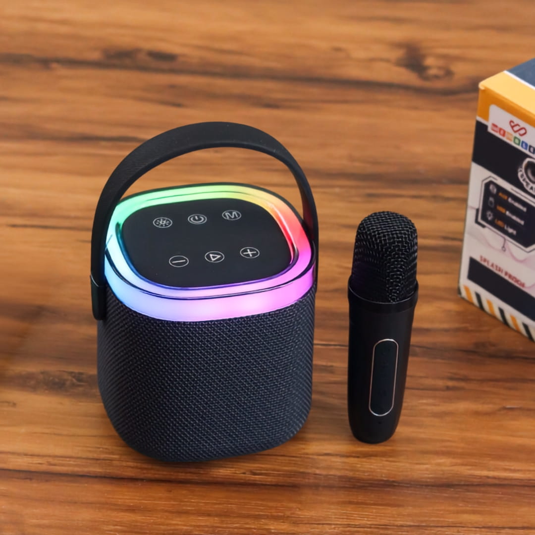 Wireless Karaoke Bluetooth Speaker with Microphones (Black)