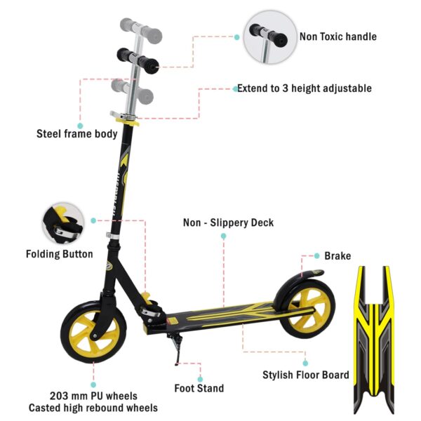 Wembley Yellow Kick Scooter